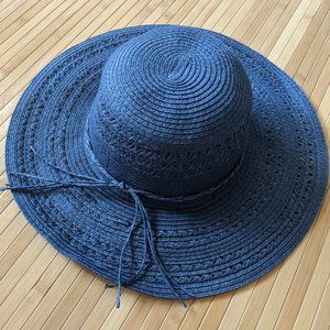 Target Navy Straw Sun Hat